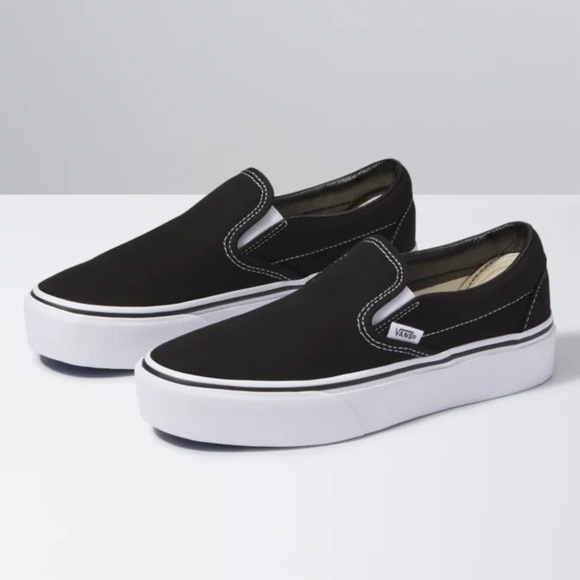 *SOLD* Vans Slip-On Platform Shoes - Picture 1 of 5